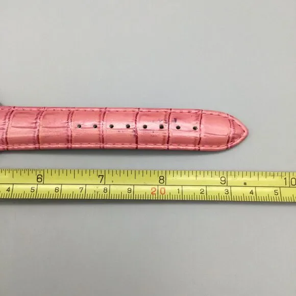 Invicta Angel Watch 40mm Silver Tone Crystals 25744 Pink Leather New Battery - Picture 14 of 15